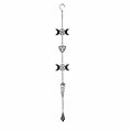 Truco 30.31 in. Triple Moon Hanging Decoration Wind Chime, Black TR2750006